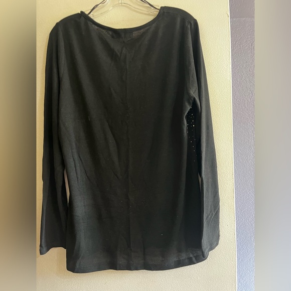 Classic Express XL Sparkle Bling Black Top NWT! - Picture 4 of 4